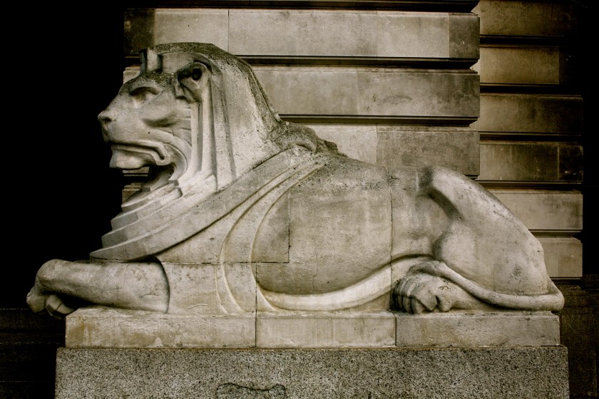 The Lion Built in Blocks of Strength