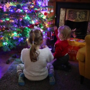 Alice and Tristan Reviewing Their Work